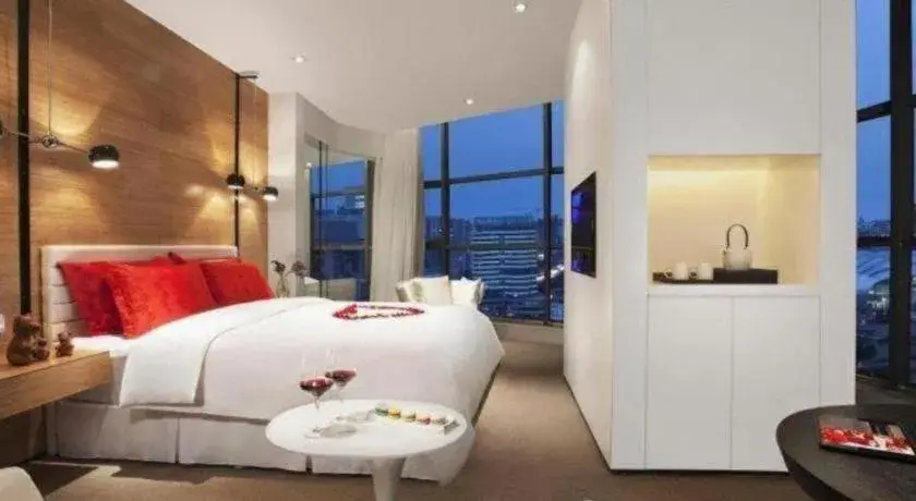 Bed in Himalayas Qingdao Hotel Bed in Himalayas Qingdao Hotel