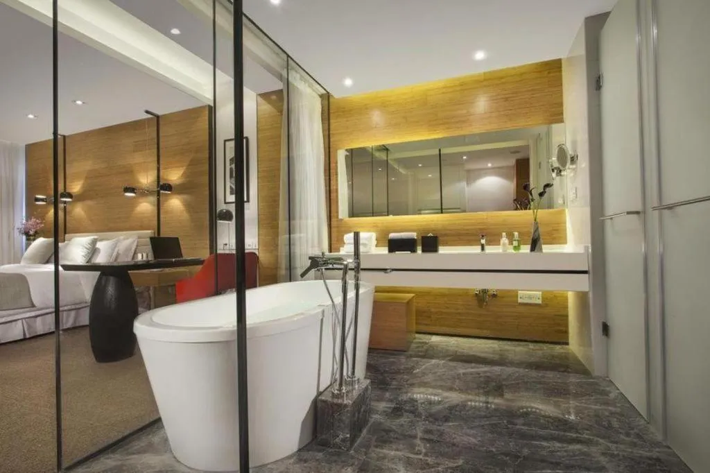 Bed in Himalayas Qingdao Hotel