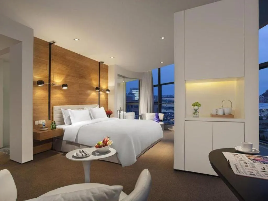 Bed in Himalayas Qingdao Hotel