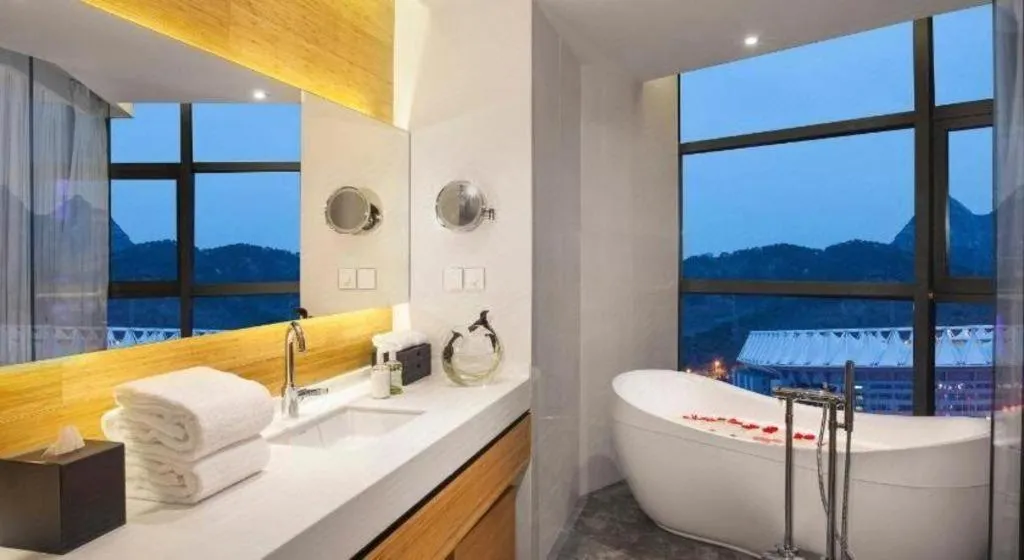 Bed in Himalayas Qingdao Hotel