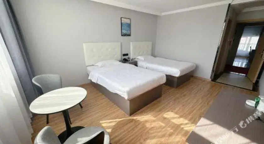 Bed in GreenTree Inn Huaian Lianshui Jindi International Garden Business Hotel Bed in GreenTree Inn Huaian Lianshui Jindi International Garden Business Hotel