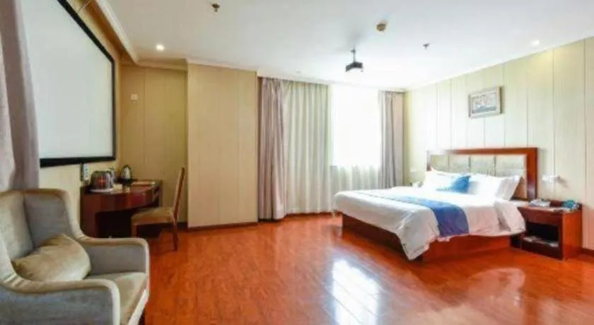 Bed in GreenTree Inn Wuxi Changjiang North Road Jincheng Road Express Hotel