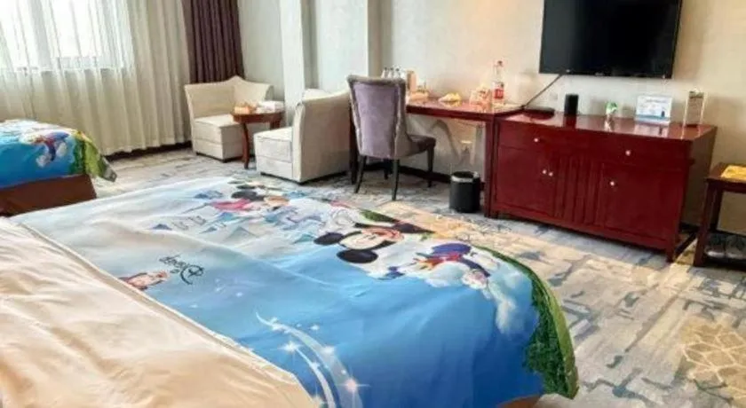 Bed in Xinxiang Zhongzhou Yihe Hotel
