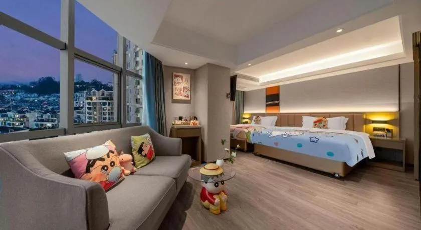 Bed in Nanning Prince Hotel