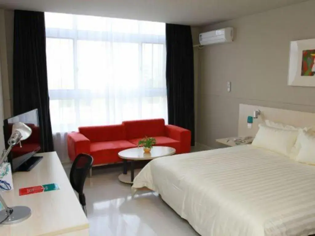 Bed in Jinjiang Inn Tai Zhou Xinghua Yingwu Bridge Branch Bed in Jinjiang Inn Tai Zhou Xinghua Yingwu Bridge Branch