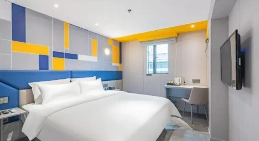 Bed in 7 Days Inn Guangzhou Dongfeng East Road Yangji Metro Station Bed in 7 Days Inn Guangzhou Dongfeng East Road Yangji Metro Station
