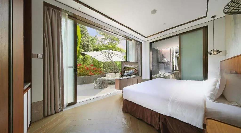 Bed in Fliport Hotel Zhangzhou Yuanshan