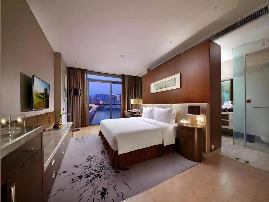 Bed in Fliport Hotel Zhangzhou Yuanshan
