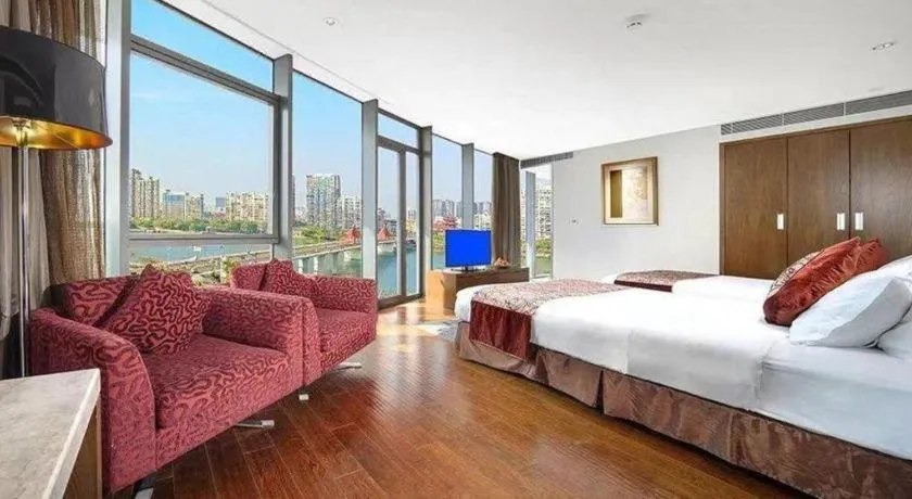 Bed in Fliport Hotel Zhangzhou Yuanshan