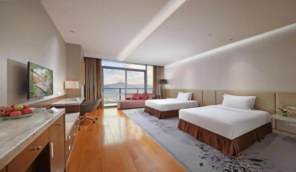 Bed in Fliport Hotel Zhangzhou Yuanshan