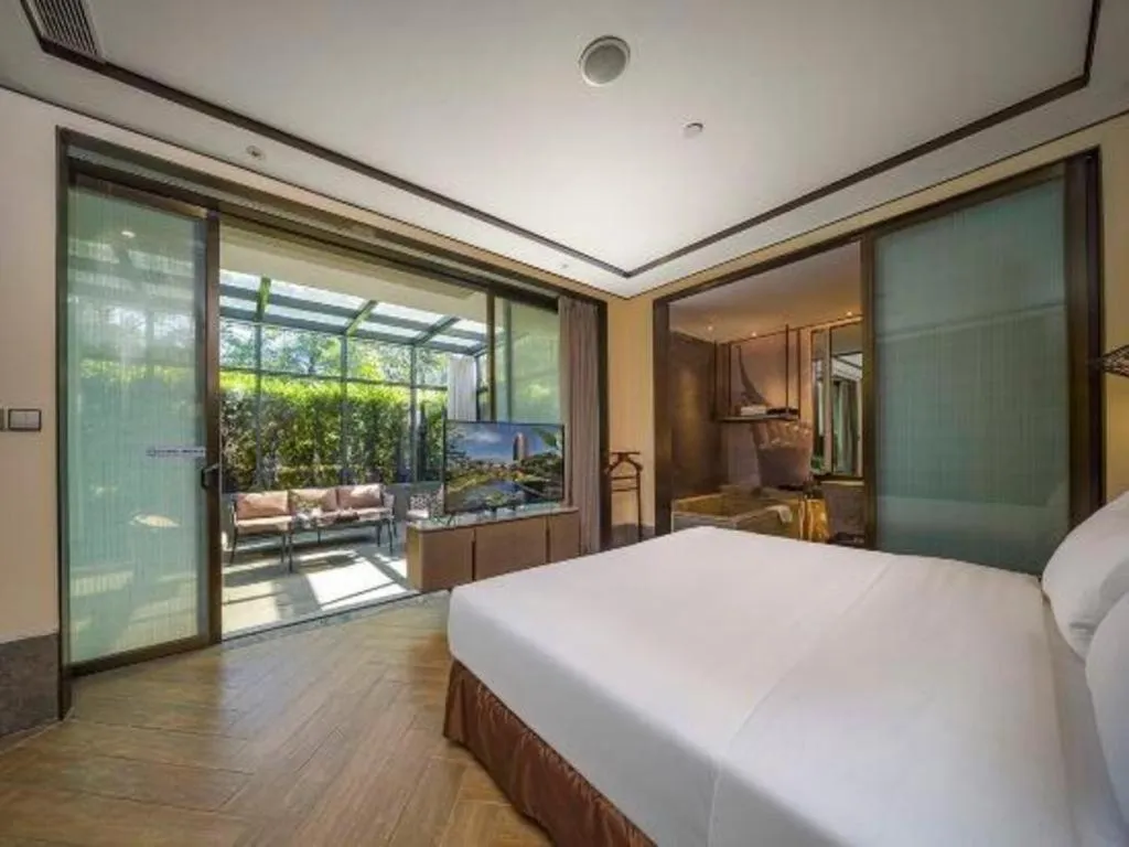Bed in Fliport Hotel Zhangzhou Yuanshan