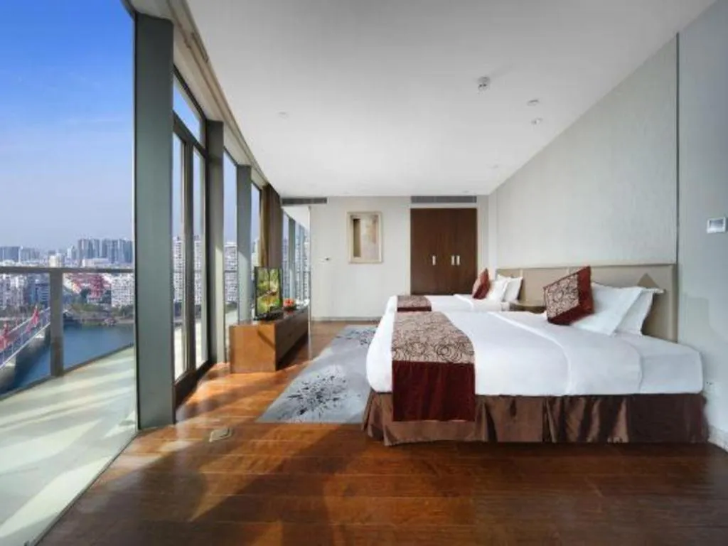 Bed in Fliport Hotel Zhangzhou Yuanshan