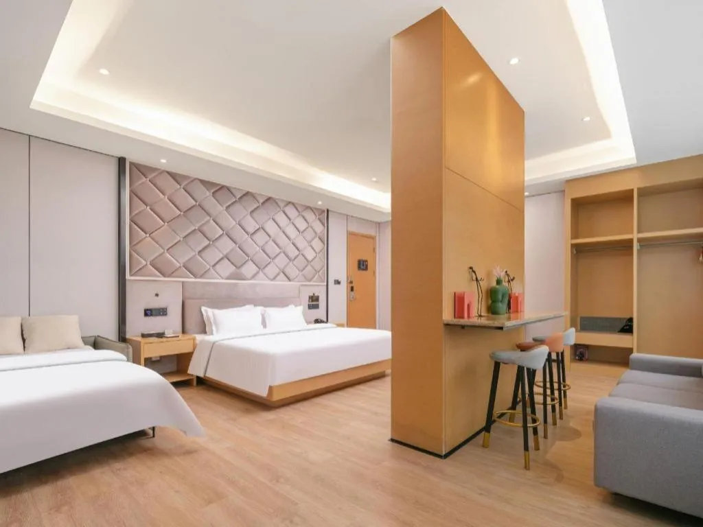 Bed in Lavande Hotel Wuhan Huanghelou Branch