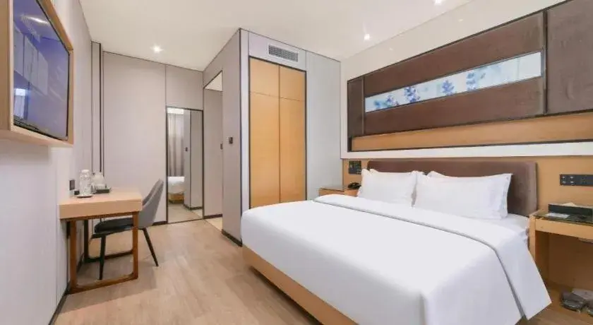 Bed in Lavande Hotel Wuhan Huanghelou Branch Bed in Lavande Hotel Wuhan Huanghelou Branch