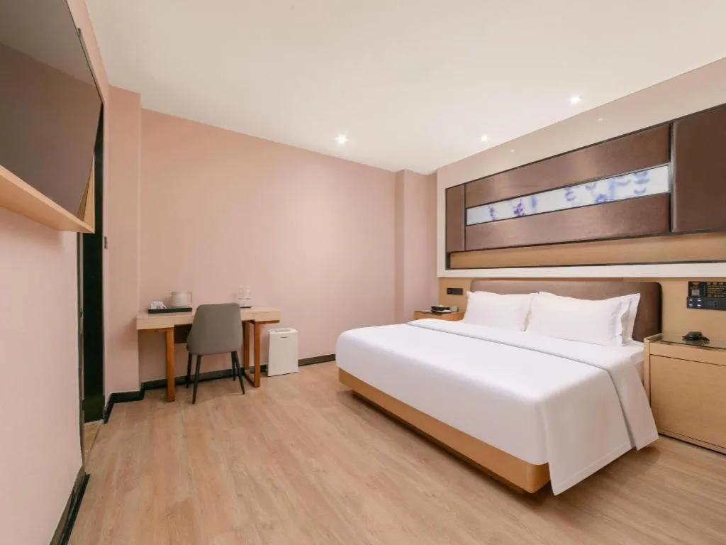 Bed in Lavande Hotel Wuhan Huanghelou Branch