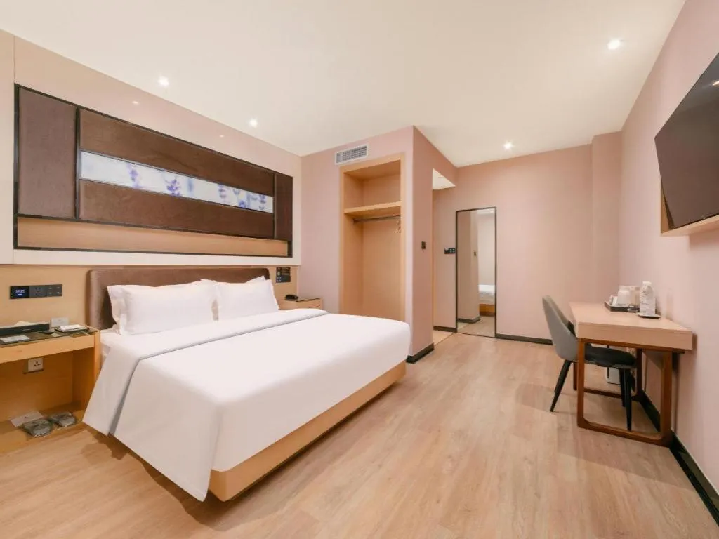 Bed in Lavande Hotel Wuhan Huanghelou Branch