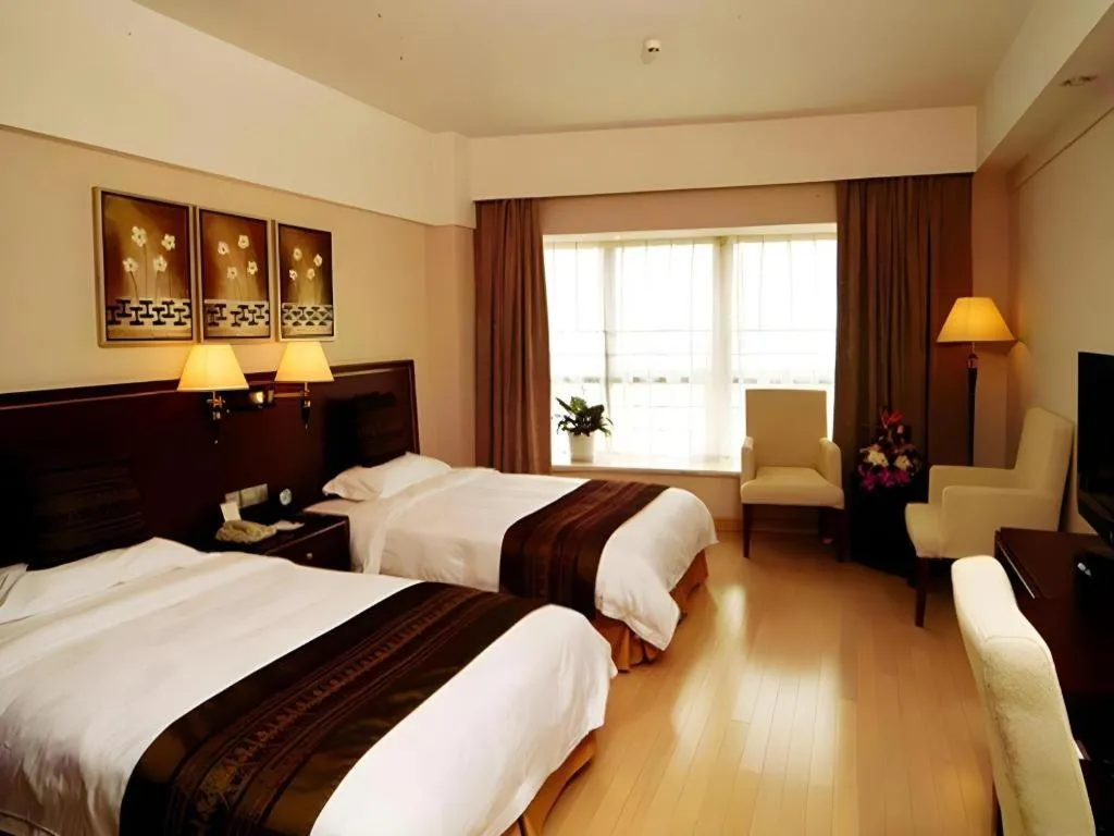 Bed in GreenTree Inn Jiangxi Nanchang XianGYAng Road Lianxi Road Business Hotel