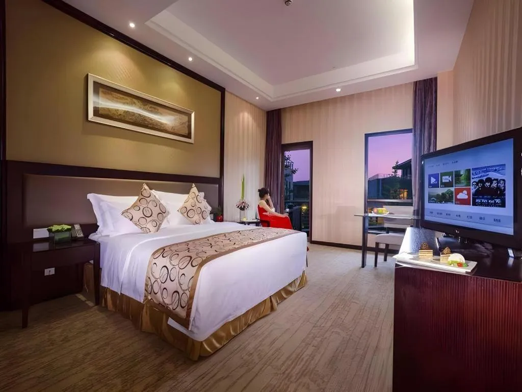 Bed in Hangzhou Xixi Nade Runzeyuan Hotel