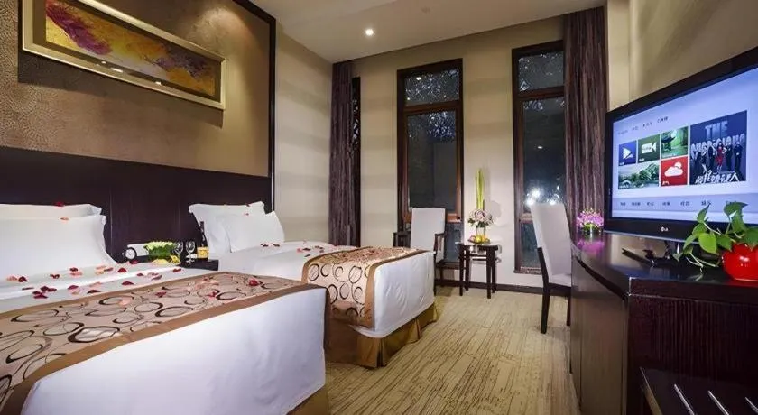 Bed in Hangzhou Xixi Nade Runzeyuan Hotel