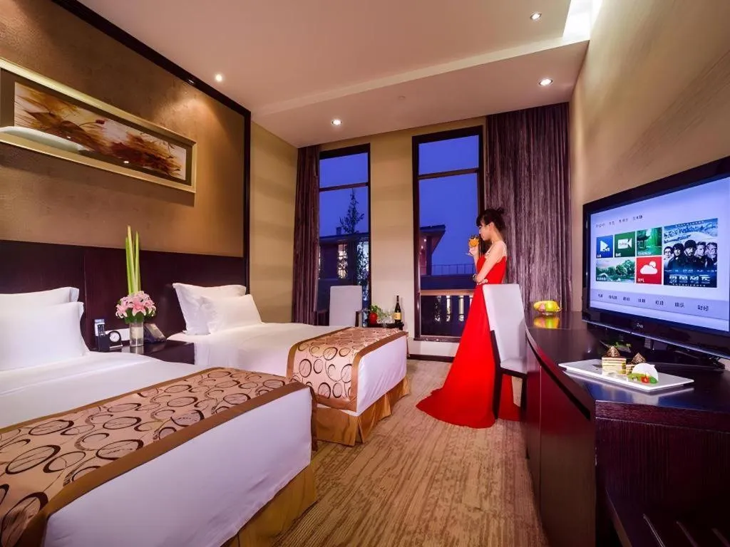 Bed in Hangzhou Xixi Nade Runzeyuan Hotel