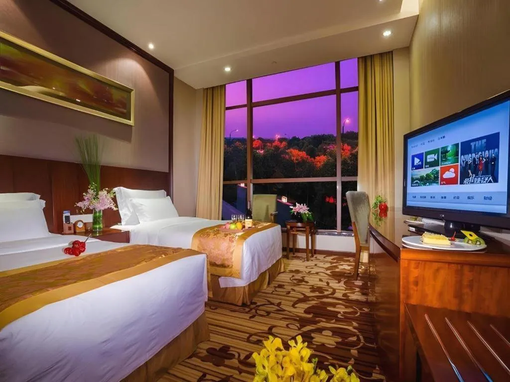 Bed in Hangzhou Xixi Nade Runzeyuan Hotel