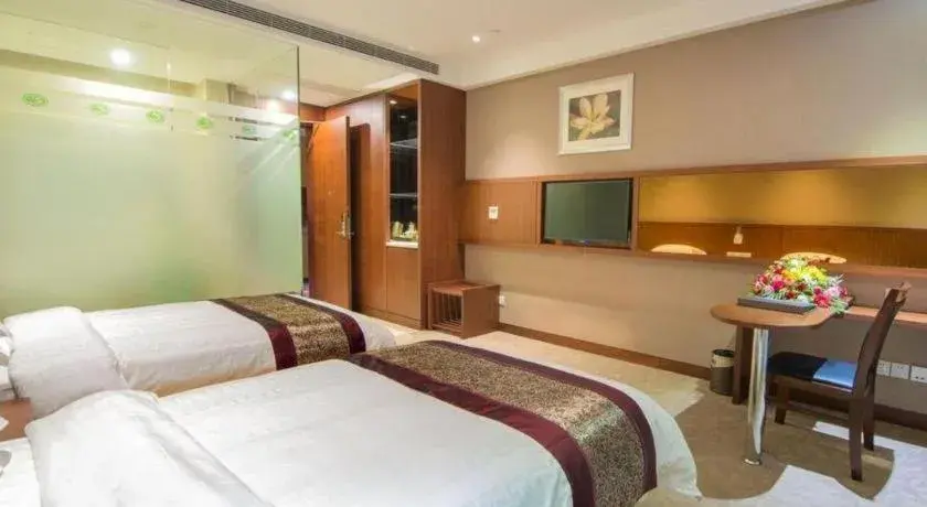 Bed in Sunparkview Hotel Shanghai Bed in Sunparkview Hotel Shanghai