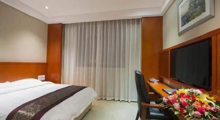 Bed in Sunparkview Hotel Shanghai Bed in Sunparkview Hotel Shanghai