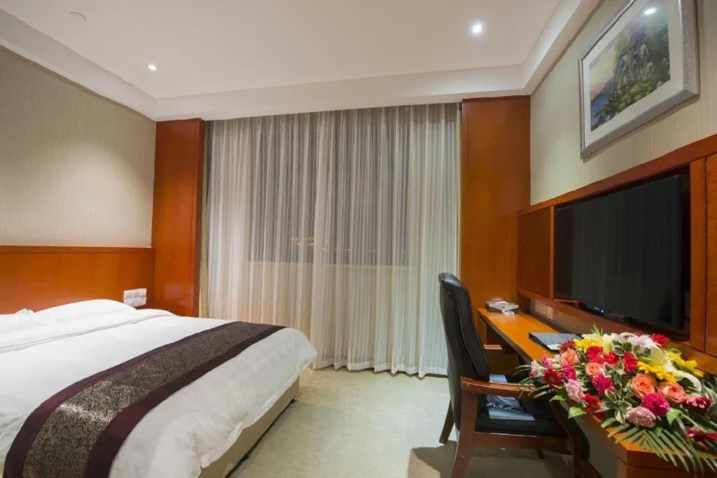 Bed in Sunparkview Hotel Shanghai