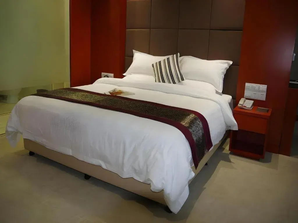 Bed in Sunparkview Hotel Shanghai Bed in Sunparkview Hotel Shanghai