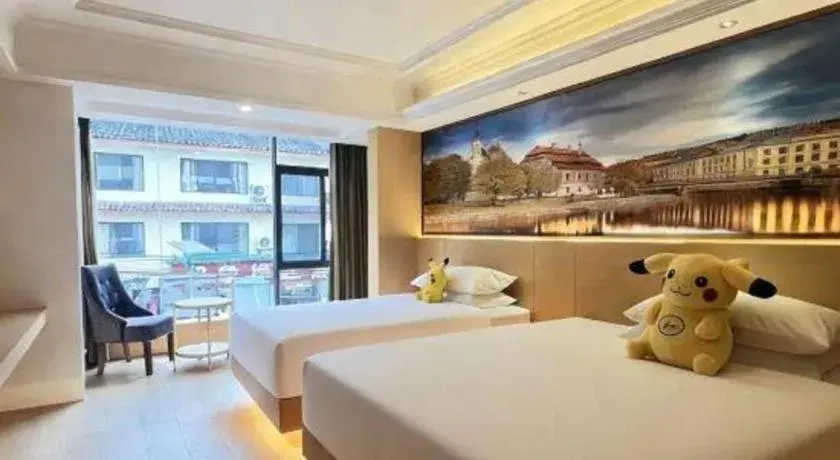 Bed in Vienna Hotel Guangxi Yangshuo Impression Bed in Vienna Hotel Guangxi Yangshuo Impression