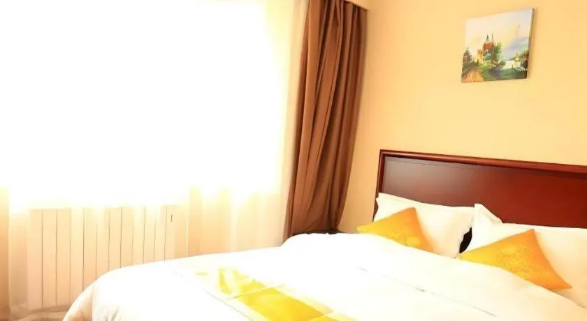 Bed in GreenTree Inn Qingdao Licang Shuyan Road Daweng Square Express Hotel
