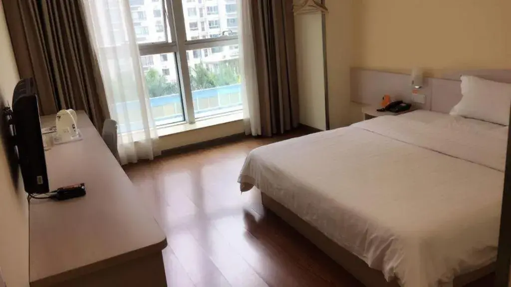 Bed in 7 Days Inn Qingdao Liaoyang West Road Xinye Plaza Metro Station Bed in 7 Days Inn Qingdao Liaoyang West Road Xinye Plaza Metro Station