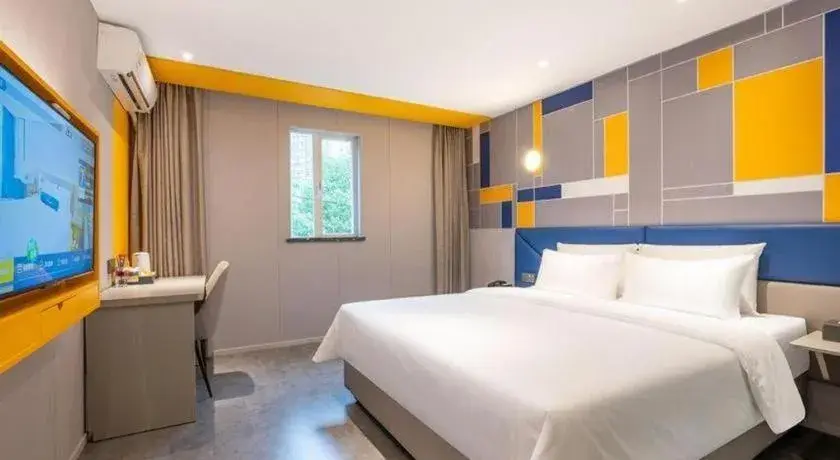 Bed in 7 Days Inn Wuhan Dingziqiao Zhongnan Road Metro Station Bed in 7 Days Inn Wuhan Dingziqiao Zhongnan Road Metro Station