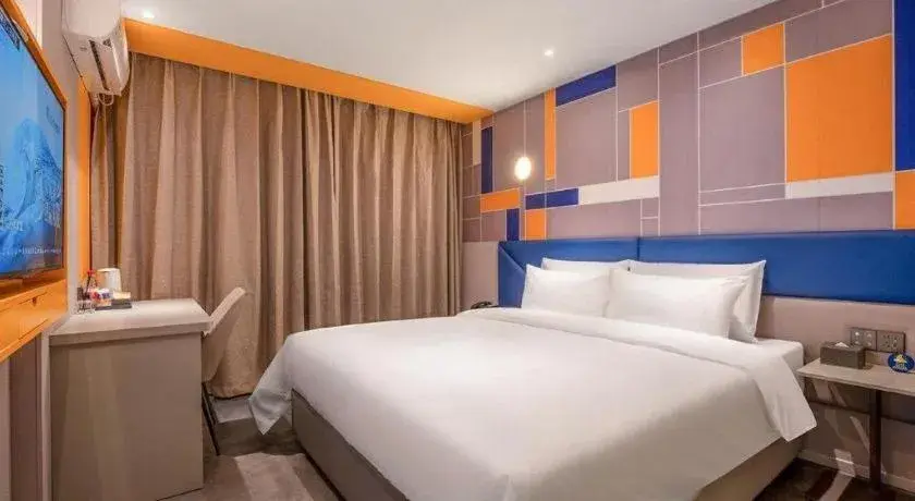 Bed in 7 Days Inn Wuhan Dingziqiao Zhongnan Road Metro Station Bed in 7 Days Inn Wuhan Dingziqiao Zhongnan Road Metro Station