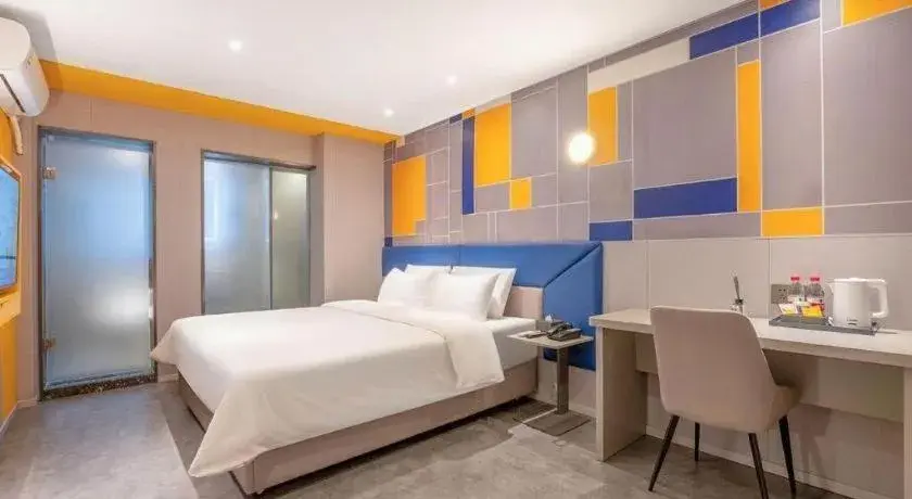 Bed in 7 Days Inn Wuhan Dingziqiao Zhongnan Road Metro Station Bed in 7 Days Inn Wuhan Dingziqiao Zhongnan Road Metro Station