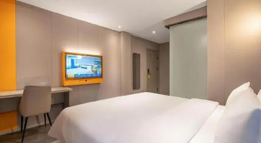 Bed in 7 Days Inn Wuhan Dingziqiao Zhongnan Road Metro Station Bed in 7 Days Inn Wuhan Dingziqiao Zhongnan Road Metro Station