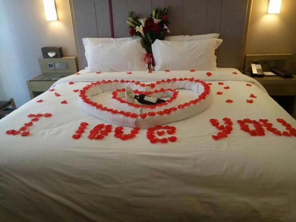 Bed in LAVANDE Hotel Dalian Huanan Square North Railway Station