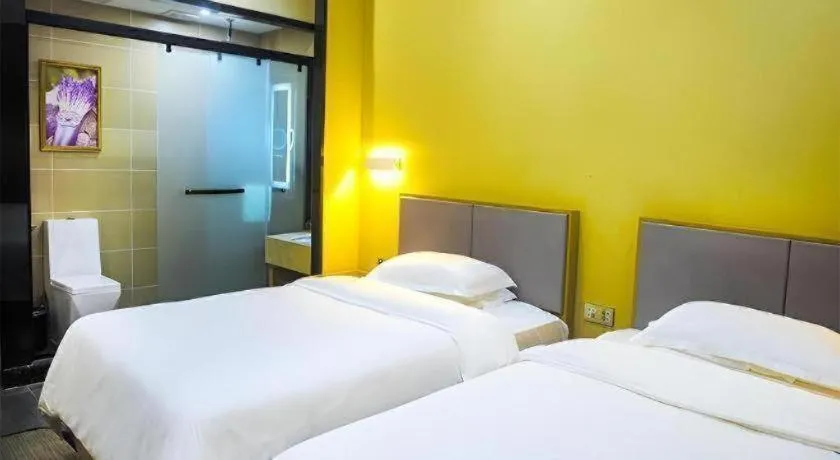 Bed in LAVANDE Hotel Dalian Huanan Square North Railway Station