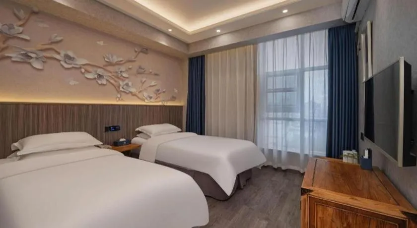 Bed in Xi'an Huiya Tianmu Hotel