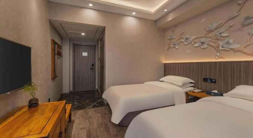 Bed in Xi'an Huiya Tianmu Hotel