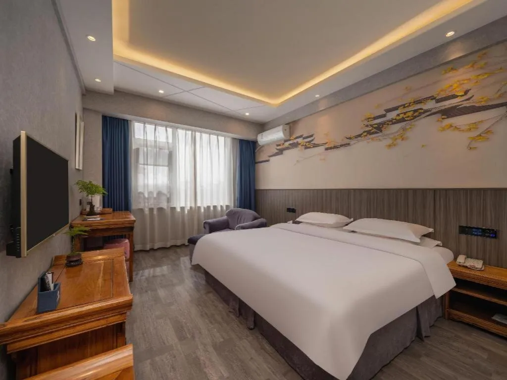 Bed in Xi'an Huiya Tianmu Hotel