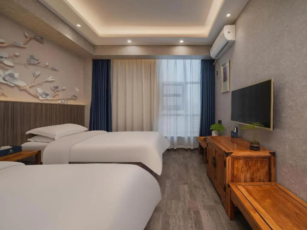 Bed in Xi'an Huiya Tianmu Hotel