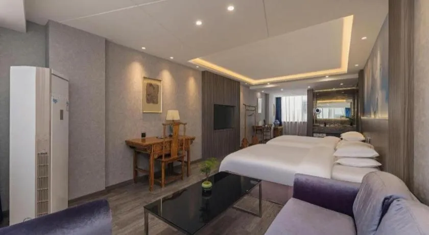 Bed in Xi'an Huiya Tianmu Hotel