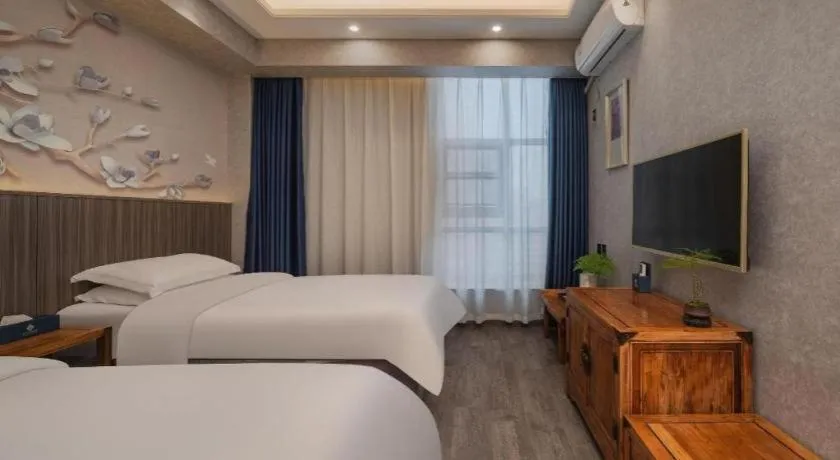 Bed in Xi'an Huiya Tianmu Hotel