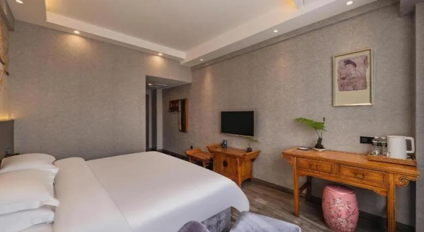 Bed in Xi'an Huiya Tianmu Hotel