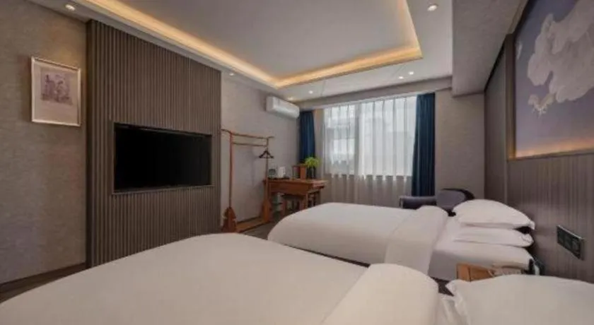 Bed in Xi'an Huiya Tianmu Hotel