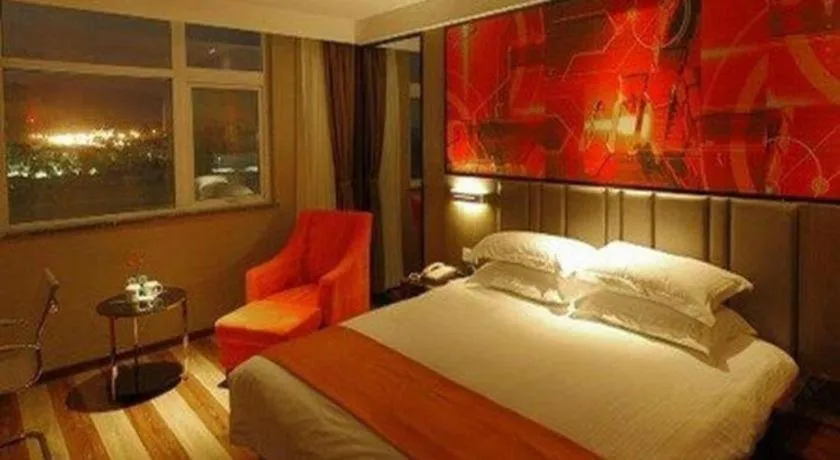 Bed in GreenTree Inn Fujian Fuzhou Software Park River View Business Hotel