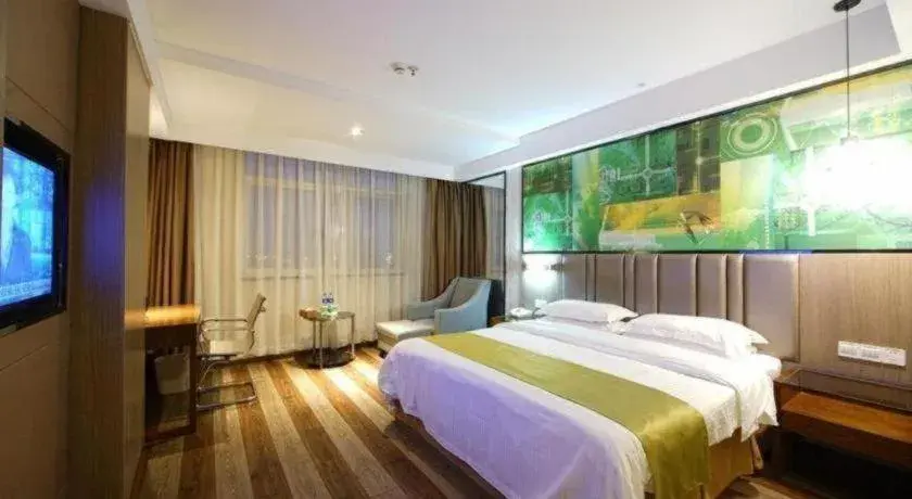 Bed in GreenTree Inn Fujian Fuzhou Software Park River View Business Hotel Bed in GreenTree Inn Fujian Fuzhou Software Park River View Business Hotel