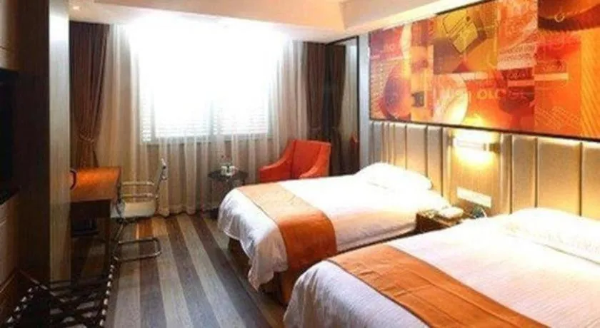 Bed in GreenTree Inn Fujian Fuzhou Software Park River View Business Hotel