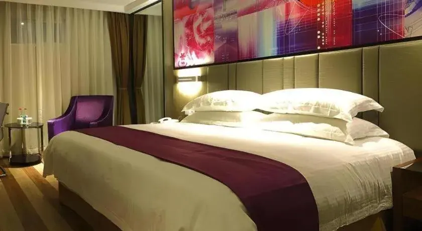 Bed in GreenTree Inn Fujian Fuzhou Software Park River View Business Hotel Bed in GreenTree Inn Fujian Fuzhou Software Park River View Business Hotel
